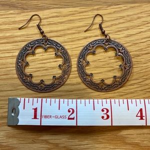 Fun copper colored earrings